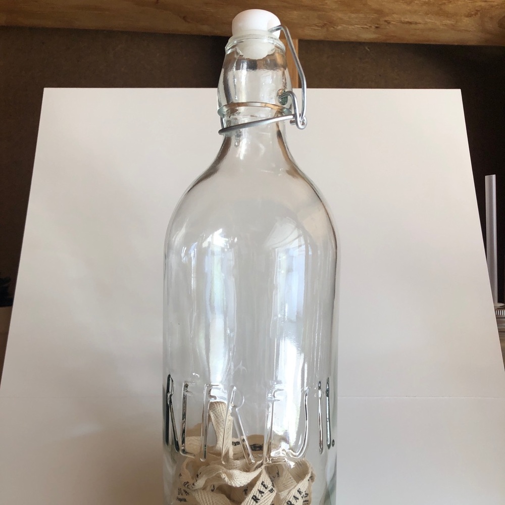 Rae Dunn Refresh glass bottle